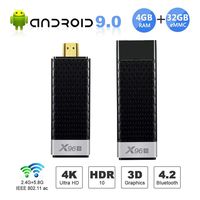 (Upgrade) Android 9.0 TV Stick, X96 S Mini Android TV Box - 4GB RAM 32GB ROM Amlogic S905Y2 Quad-core 64bits, Dual WiFi 2.4G+5G/Bluetooth 4.2/USB 3.0/H.265 3D 4K@60fps Smart TV Dongle Streaming Media