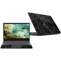 MightySkins Skin Compatible With Lenovo Chromebook S330 (2018) - Black Marble | Protective, Durable, and Unique Vinyl Decal wrap cover | Easy To Apply, Remove, and Change Styles | Made in the USA