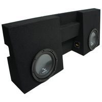 Compatible with 2005-2015 Toyota Tacoma Double Cab Truck Harmony R104 Dual 10" Sub Box Enclosure