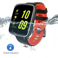 GV68 Smart Watch 1.54 inch HD LCD Display Silicone Strap,Wrist Watch Support 4.0 Bluetooth IP68 Waterproof Smartwatch Compitable for iOS and Android Red