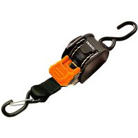 CARGOBUCKLE F111640 / CargoBuckle Mini G3 Retractable Tie-Down w/ Dual S-Hooks 1" x 72"