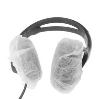 FoRapid 40 PCS/20 pairs Large Disposable Stretchable Sanitary Headphone Covers Earpiece Covers f/ Earmuff-style/On-Ear Headsets/Gaming Headphone/VR Headset/most standard-size headphones&headsets-White