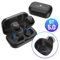 Cobble Pro True Wireless Earbuds BT 5.0 Auto Power On and Pairing in-Ear Sports Mini Earphones, HD Stereo Sound Headphones, Metallic Charging Case, Built-in Dual Mic, 20H Playtime [2019 New Version]