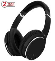 Active Noise Cancelling Headphones,Bluetooth Headphones with Microphone, Over-Ear Deep Bass Wireless Hi-Fi Stereo Headphones for Cell Phone/TV/PC -Black