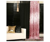 Fuchsia Pink Sequin Backdrop Sequin Curtain Backdrop 2 Panels Pink Gold 3FTx6FT Shimmer Sequin Fabri Photography Backdrop -1018E