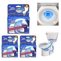 6 Pc Automatic Bleach Toilet Discs Bowl Flush Cleaner Stain Remover Tablet Tank