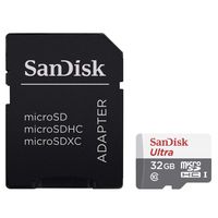 SanDisk Ultra - Cartão de memória Flash (adaptador microSDXC para SD Incluído) - 32 GB - UHS-I / Class10 - microSDHC UHS-I