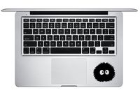 Soot Sprite Trackpad Keyboard Susuwatari My Neighbor Totoro Spirited Away Black Soots Dust Bunnies Miyazaki Apple Mac Air Pro Retina Laptop sticker