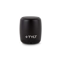 TYLT Mini Boom Bluetooth Speaker (Black) 3W Output on Bluetooth 4.2 & Up to 4 Hours of Playback on One Charge from This Portable Wireless Speaker with Microphone, Includes Micro USB Charging Cord
