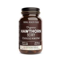 Primal Health Foods | Organic Hawthorn Berry | 1,000 mg Vegetarian Capsules