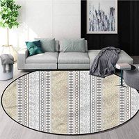 RUGSMAT Rose Modern Machine Round Bath Mat,Vintage Floral Victorian Super Soft Living Room Bedroom Home Shaggy Carpet Round-71