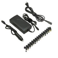 90w 3 in 1 Universal Laptop Ac Adapter Car Charger with USB for Hp Dell Acer Asus Lenovo IBM Toshiba Compaq Samsung Sony Fujitsu Gateway Notebook Ultrabook