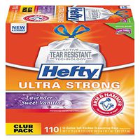 Ultra Strong Scented Tall White Kitchen Bags, 13 Gal, White, 330/carton