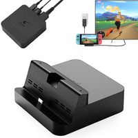 GuliKit Switch Docking Station, Portable TV Dock for Nintendo Switch with USB-C PD Charging Stand, HDMI Adapter and USB 3.0 Port, Support Samsung DeX Mode/ Huawei PC Mode