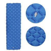 Fine Outdoors Camping Sleeping Pad, Ultralight Inflatable Camping Mat Pad for Backpacking & Hiking Durable Insulated Sleeping Mat, Compact Carrying Bag (Blue)