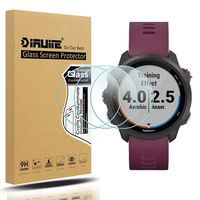 Diruite 3-Pack for Garmin Forerunner 245/245 Music Screen Protector, 2.5D 9H Hardness Tempered Glass Screen Protector for Garmin Forerunner 245/245 Music Smartwatch