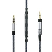 NewFantasia Cable Compatible with Sennheiser HD598, HD598 SE, HD518, HD598 Cs, HD598 SR, HD599, HD569, HD579 Headphone, Remote Volume Mic Compatible with iPhone iPod ipad Apple Devices 4.3FT