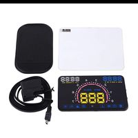 Universal 5.8" Car HUD Head Up Display with OBD2 EUOBD Interface Speeding Warning Heads Up Display for Cars