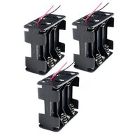 8xAA Battery Holder Case Back to Back with Wire Leads 3Pcs