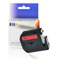KCMYTONER 0.47" (12mm) x 26.2ft M-K431 MK431 M431 MK-431 Label Tape Compatible for Brother PT-45 PT-55S PT-65 PT-70 PT-70SR PT-70BM PT-90 PT-M95 PT-100 PT-110 Label Makers (Black on Red, 1 Pack)