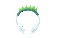 Gabba Goods Premium Plush Design Dinosaur Over The Ear Comfort Padded Stereo Headphones AUX Cable | Earphones