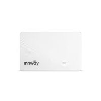 Innway Card - Ultra Thin Rechargeable Bluetooth Tracker Finder. Find Your Wallet, Bag, Backpack, Keys, Laptop, Tablet (White)