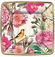 Michel Design Works Lunch/Dessert Paper Plates, 8 Count, Rose Garden