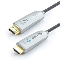 HDMI Cable 65 Feet - High Speed HDMI Fiber Optic Cable 1.4 4k@30 10.2Gbps PET Braided Cord and Gold Plated Connector with HDR - VR Partner (20m)