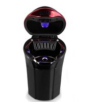 eJiasu Car Ashtray, Car Ashtray Lighter Set Detachable, Car Ashtray with Lid Blue LED Light Indicator for Car, Home, Office and Travel