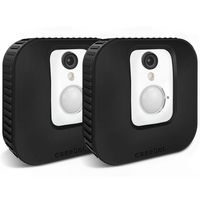 Fintie Blink Indoor Camera Silicone Skin, Soft Silicone Anti-Scratch Protective and Camouflaged Case Cover Accessories for Blink Indoor Home Security Camera, 2 Pack Black