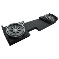 Compatible with 2014 - UP Chevy Silverado Double Cab Kicker Comp C12 Dual 12 Sub Box Final 2 Ohm