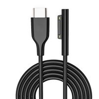 Delippo Surface Go Charger Cable 6ft, Surface Connect to USB-C Charging Cable, Compatible with 15V USB- C PD Charger for Microsoft Surface Pro 3 Pro 4 Pro 5 Pro 6 Pro Surface Laptop