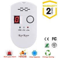 KerKoor Gas Leak Detector-1 Natural Gas Alarm Detector For Home Gas Tester Propane Smart Gas Detector Electronic Sniffer Pen Plug-In Gas Detector For Gas Sensor Methane And Propane 5×3 in/White/1pack