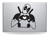 Deadpool Heart- Decal Sticker for MacBook, Air, Pro All Models