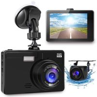 OIIEE Dual Dash Cam 1080P FHD Front and Rear Car Camera, Driving Recorder with Night Vision, 170 Wide Angle 6G Lens, Loop Recording, Parking Monitor, G-Sensor, WDR, Motion Detection