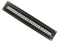 Leviton 5G270-U48 GigaMax 5E QuickPort Patch Panel, 48-Port, 2RU, Cat 5E, Cable Management Bar Included