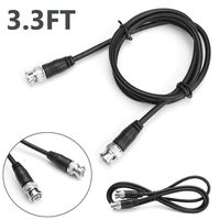 Techson 3.3Ft(1M) 3G HD-SDI Cables, BNC Male to BNC Male Cable, Black Digital Coaxial Wordclock Cable, HD SDI Video Cable (3.3Ft)