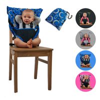 Cozy Cover Easy Seat Portable High Chair (Blue) - Quick, Easy, Convenient Cloth Travel High Chair Fits in Your Hand Bag So That You Can Have It With You Everywhere For a Happier, Safer Infant/Toddler