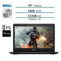 Dell Inspiron 3000 14 in Laptop Computer 2020 Newest, Intel Core i5-1035G4 (Up to 3.7GHz), 16GB RAM, 512GB SSD, HDMI, WiFi, Intel UHD Graphics, Bluetooth, Windows 10 w/ HESVAP Accessories