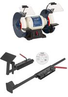 ONEWAY WOLVERINE Lathe Tool Grinding Jig on RIKON 8 inch Low Speed Bench Grinder