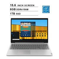 2019 Lenovo Ideapad S145 15.6-Inch Premium Laptop (Intel Celeron 4205U 1.8GHz, 8GB DDR4 RAM, 1TB M.2 SSD, Intel UHD 610, WiFi, Bluetooth, HDMI, Dolby Audio, Windows 10 Home, Silver)