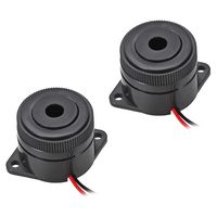 uxcell 2 Pcs DC 12V Active Electronic Buzzer Alarm Sounder Continuous 90dB Beep Speaker