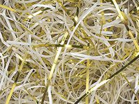White & Gold Veryfine Cut Shred 10 lb Box ~ Spring-fillÂ Shred - WRAPS-SP10WG