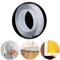 NanoTape,Traceless Washable Adhesive Tape,Reusable Gel Nano Tape Multifunction Clear Double-Sided Removable Tape for Fixing Carpet for Home Wall Room Office Decor (A- 5M/16.4ft, Clear)