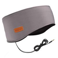 Sleep Headphones, Azzker Eye Mask for Sleeping with Ultra-Thin HD Stereo Speakers & Travel Bag Perfect for Insomnia, Side Sleeper, Nap, Snoring, Air Travel, Meditation & Relaxation (Gray-2)