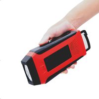 E&W Home Protector Portable Emergency Solar Crank AM/FM/NOAA Weather Band Radio for All Types of Hazards, with 1200mAh Power Bank, Bright Flashlight for Camping, Travel,Outdoor Survival use