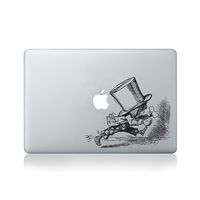Mad Hatter Running Vinyl Sticker for MacBook (13-inch MacBook and 15-inch MacBook) / Laptop/Guitar