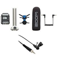 Zoom F1 Field Recorder with Shotgun Microphone plus Senal OLM-2 Lavalier Microphone