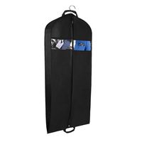 Univivi Garment Bag for Travel and Storage 43" Breathable Suit Bags with Two Zipped Pockets and One Zipped Shoe Bag