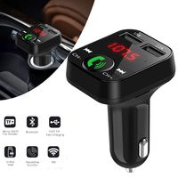 Pollyhb Car MP3 Player, Car Kit Handsfree Wireless Blurtooth FM Transmitter LCD MP3 Player USB Charger,Wireless in-Car (Black)